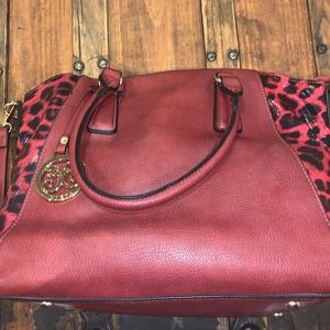 Vieta Leopard Print Purse